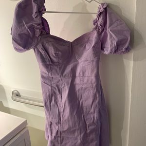 ASTR The Label Light Purple Babydoll Dress